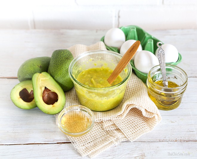 Mặt nạ mật ong, bơ