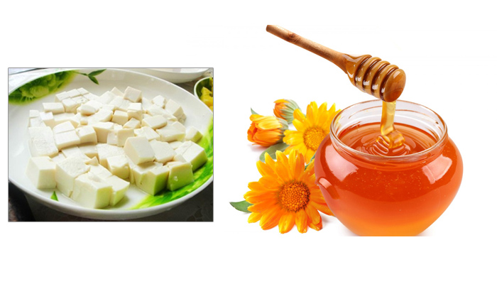 Mặt nạ từ đậu phụ và mật ong