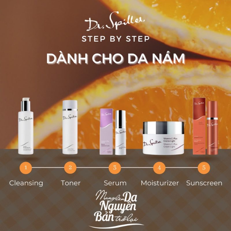 Skincare cho da nám hiệu quả với sản phẩm Dr.Spiller