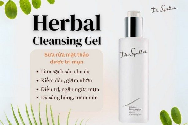 Gợi ý sản phẩm sữa rửa mặt cho da khô mụn nhạy cảm của Dr.Spiller