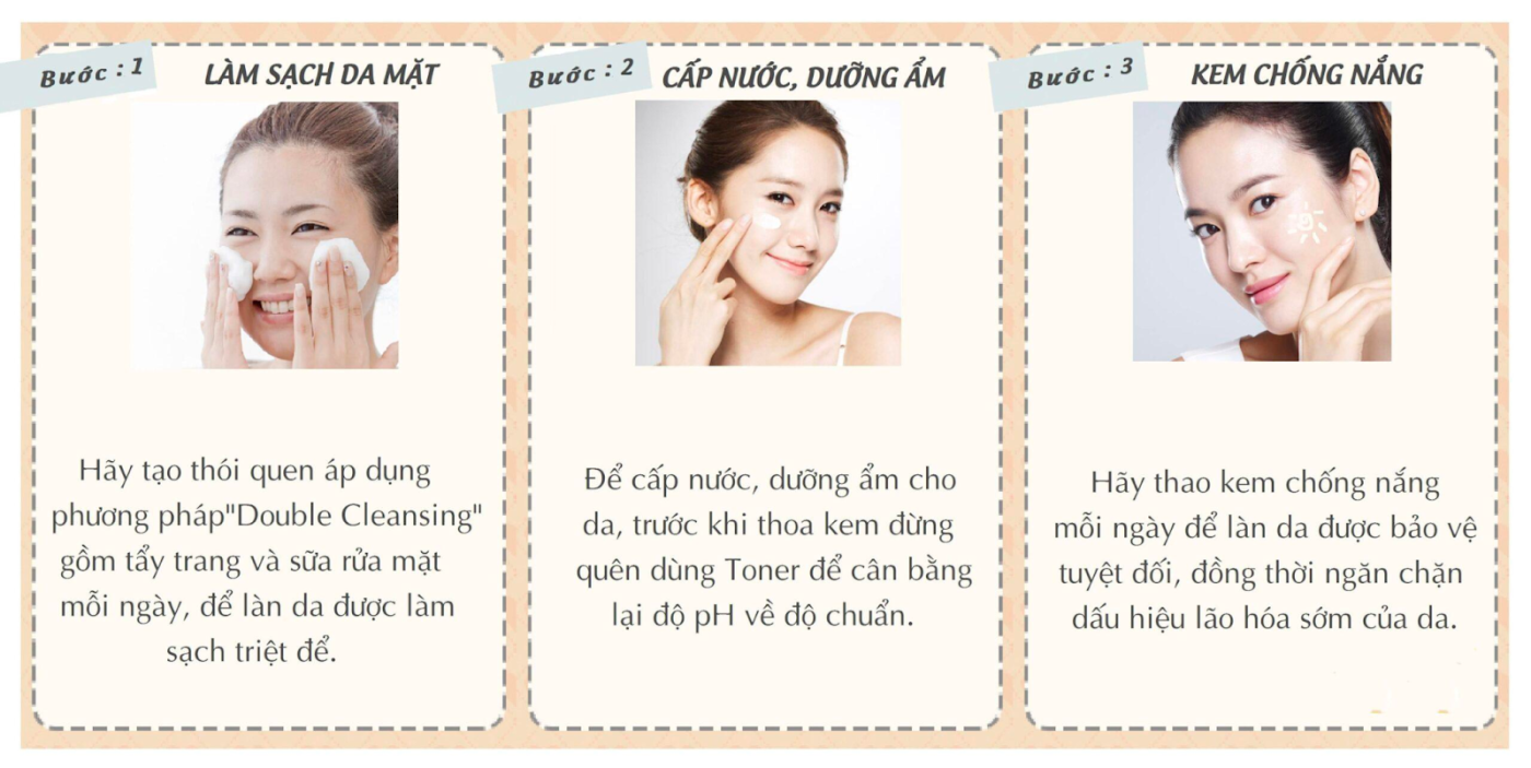 Tham khảo 3 bước chăm sóc da tối giản giao mùa hiện nay
