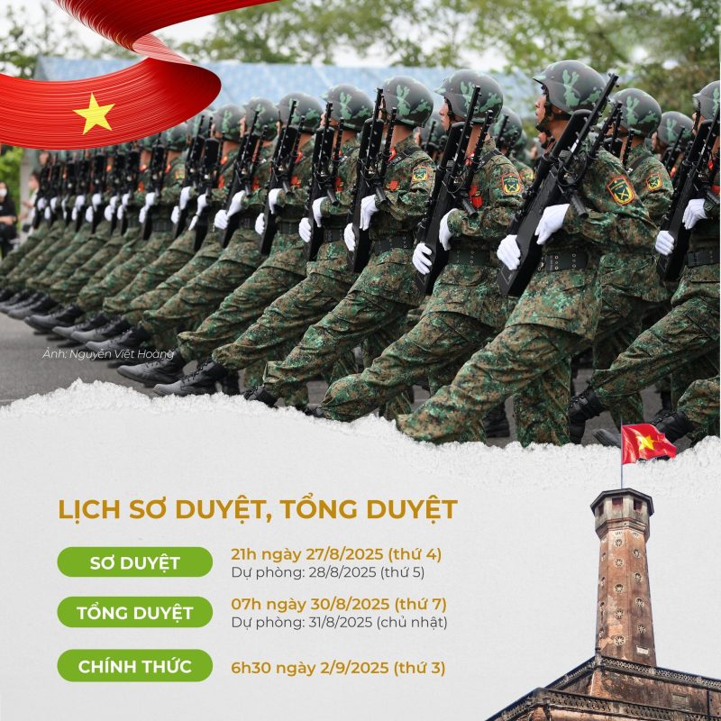 Lễ diễu binh quy mô lớn được tổ chức ở nhiều tuyến phố