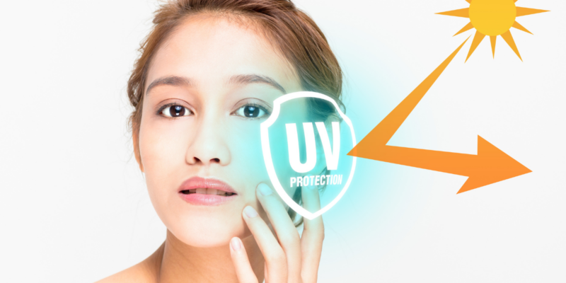 Kem chống nắng vật lý cho da nhạy cảm giúp tạo ra một lớp màn chắn trên da, ngăn chặn và phản chiếu tia UVA, UVB